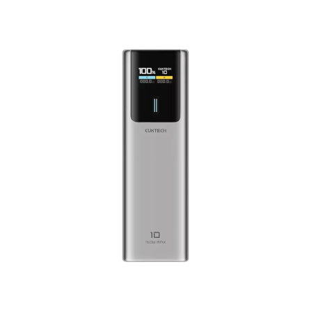 แบตเตอรี่สำรอง CUKTECH PB100P CN.V ความจุ 10000 MAH สีเทา จ่ายไฟรวมสูงสุด 120W_0